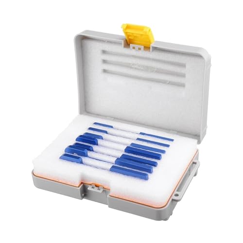 Endmaßsatz 7-teiliges Präzisions-Router-Tisch-Setup-Stangen Holzbearbeitungs-Aluminium-Setup-Block-Höhenmessgerät-Set Tischkreissägen-Zubehör Gehrungslehre-Werkzeug(7pc With Box) von BAFEIYA