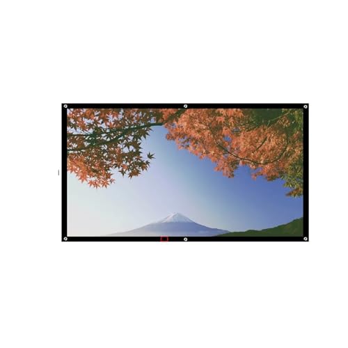 Projektionsleinwand 100 Zoll 16:9 Outdoor Einfache Tragbare Transparente Reise Projektionsfläche Nacht Super Dünn for Heimprojektor von BAFEIYA