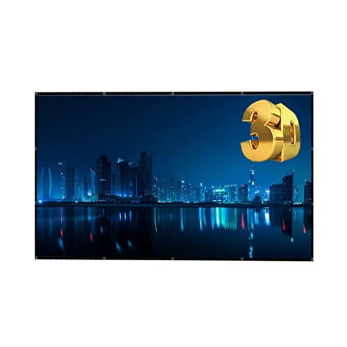 Projektionsleinwand 120-Zoll-Projektor-Bildschirme 16: 9 Smart Home Outdoor KTV Büro tragbarer einfacher Vorhang-Vorhangprojektion von BAFEIYA