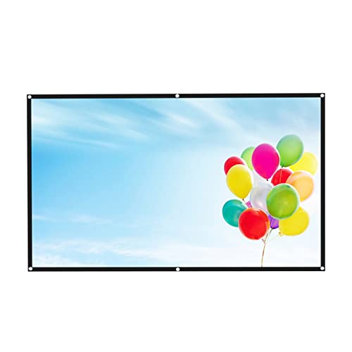 Projektionsleinwand 16: 9 Hight-Density-tragbarer Faltbarer Projektionsschirm 1080P 3D 4k HD. Projektor-Film-Bildschirm.(92 inch) von BAFEIYA