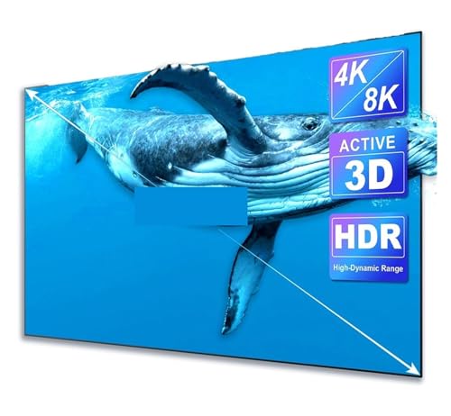 Projektionsleinwand PSA01 100'' rollbare ALR-Projektionswand mit Umbungslichtunterdrückung for Ultrakurzdistanz-Projektion, Free Ed Fixed e von BAFEIYA