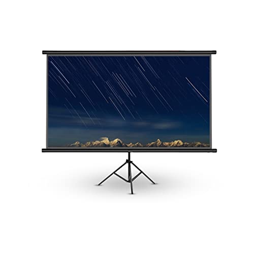 Projektionsleinwand Portable 16: 9 Projektor 72 84 100 Zoll White Projection Screen Rand-Projektor-Bildschirm Fernseher Home Audio-Visual-Bildschirm(72 inch) von BAFEIYA