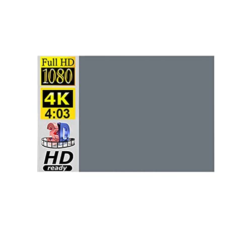 Projektionsleinwand Projektor 4: 3 100 84 72 60 92 110 Zoll 108 0p HD. Faltbare tragbare Projektionsfilme-Bildschirm for Heimkino im Freien innen(84 inch) von BAFEIYA