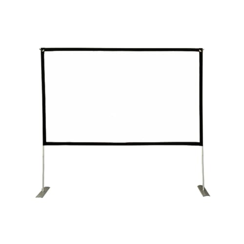 Projektionsleinwand Projektor-Leinwand mit Ständer, 100 Zoll, tragbare Projektionsfläche, 16:9 HD, Faltbare Filmleinwand, Outdoor, Zuhause, Camping von BAFEIYA