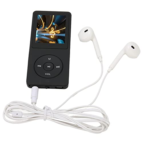 8 GB Speicher, 30 Stunden Wiedergabe, 64 GB Erweiterbar, Leichter MP3-MP4-Player, Verlustfreie Klangqualität, mit Klassischen Tasten, Einfache Navigation, Handflächengröße, (Black) von BAFOVY