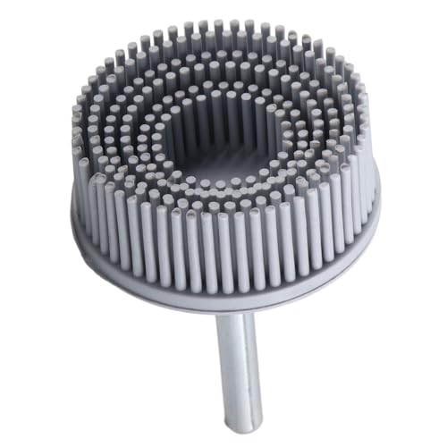 BAFOVY ``` 2-Zoll 50# Borstenscheibe Emery Gummi Schleifrad für Gratentfernung mit 1/4-Zoll Aufnahme für Metall Feinstbearbeitung, Reinigung, Entgratung und Entfernung von Kratzern ``` (WHITE) von BAFOVY
