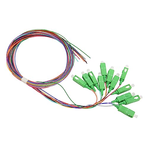 BAFOVY Effizienter 12-Strang-Glasfaser-Zopf, Farbcodierter Keramikeinsatz, Stecker und Spiel, Ideal für Netzwerke, mit Vielseitiger Verwendung für Glasfaser-LAN, Kommunikationssysteme und von BAFOVY