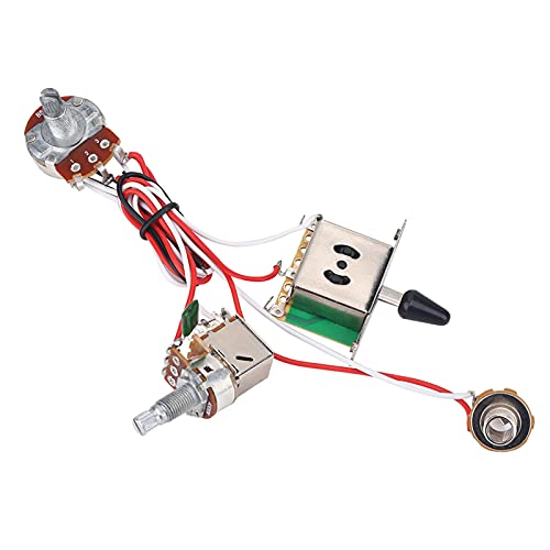 Bereit zu Installieren, vor Verdrahtung Gitarrenkabelbaum, Minimiertes Geräusch, Harte Qualität, Ausgangsleistung mit Niedrigem Geräusch, E-Gitarrenkabel-Kit Einfach zu Installieren mit Schrauben, Bereit zu Installieren, vor Verdrahtung Gitarrenkabelbaum, Minimiertes Geräusch, Harte Qualität, Ausgangsleistung mit Niedrigem Geräusch, E-Gitarrenkabel-Kit Einfach zu Installieren mit Schrauben, von BAFOVY