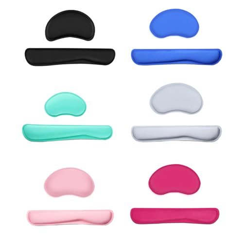 Gel Gaming Keyboard Mattenpad Ergonomic Memory Foam Tastaturhandelshaltungsmatte, Maus -Handgelenk -Kissenstütze mit Stoff Anti Schlupf Basis, Stabil und Sicher, Weich und (PINK) von BAFOVY