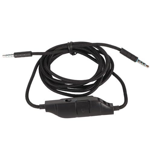 Kopfhörer-Soundkabel, 3,5-mm-Gaming-Headset-Aux-Kabel mit Inline-Mikrofon-Lautstärkeregler für G633 G933 G935 G635, Verbindet PCs, One, Telefone und Tablets von BAFOVY