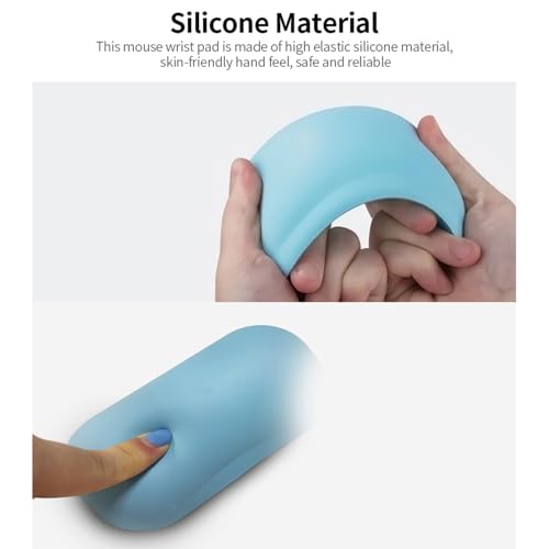 Maus Handgelenk Ruhe Anti-Rutsch-Basis-Stressabbau Hochwertiger Material Ergonomisches Design Handgelenk Pause für Maus Handgelenksblock für (PINK) von BAFOVY