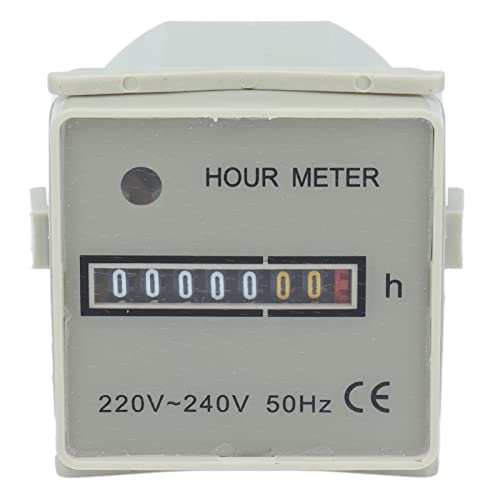 Mechanischer Stundenzähler, 220-240V Embedding Installation, 0-99999.99H timing range, anzuzeigen, arbeiten mit Generatoren, Kompressoren und Kettensägen Mechanischer Stundenzähler, 220-240V Embedding Installation, 0-99999.99H timing range, anzuzeigen, arbeiten mit Generatoren, Kompressoren und Kettensägen von BAFOVY