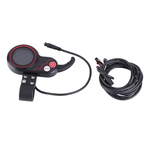Scooter -Gas, Umfassender Tachometer -Daumendrossel mit LCD Display für Elektrofahrrad, Vielseitig und Komfortable und Einfache Installation (60 V) von BAFOVY