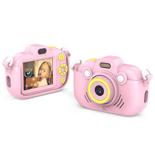 Upgrade Selfie Kids Camera, 2,7K Digitalkamera Kinderkamera 36MP HD Kamera Kids Selfie Kamera Geburtstagsgeschenk Festival Geschenk Great Gift für (PINK) von BAFOVY