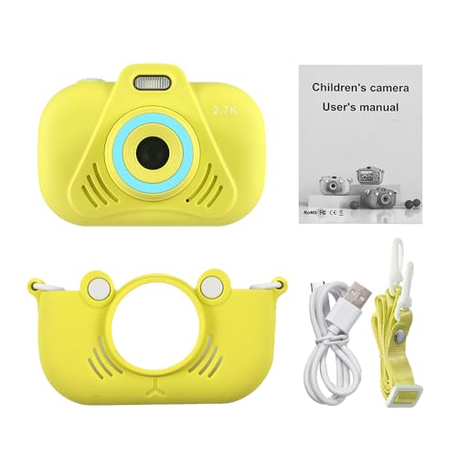 Upgrade Selfie Kids Camera, 2,7K Digitalkamera Kinderkamera 36MP HD Kamera Kids Selfie Kamera Geburtstagsgeschenk Festival Geschenk Great Gift für (Yellow) von BAFOVY