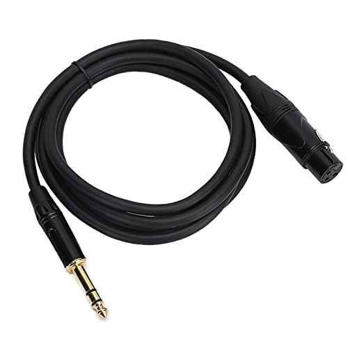 XLR Bis 6,35 Mm Kabel, Premium-Klangqualität, Robuste Signalintegrität, Klarheit der Fernstöcke, Flexible, Vielseitige Konnektivität, Ausgeglichener 22AWG-Sauerstoff-PVC-Signalverbindung für von BAFOVY