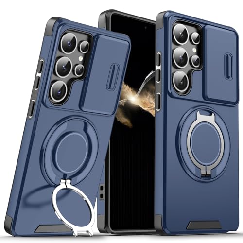 BAFUGU Hülle für Samsung Galaxy S25 Ultra Handyhülle Robuste Stoßfeste Schutzhülle mit Schiebbarer Kameraschutz und 360 Grad Ring Stand Militär Stoßfeste Anti Kratzer Silikon Schutzhülle-Blau BAFUGU Hülle für Samsung Galaxy S25 Ultra Handyhülle Robuste Stoßfeste Schutzhülle mit Schiebbarer Kameraschutz und 360 Grad Ring Stand Militär Stoßfeste Anti Kratzer Silikon Schutzhülle-Blau von BAFUGU