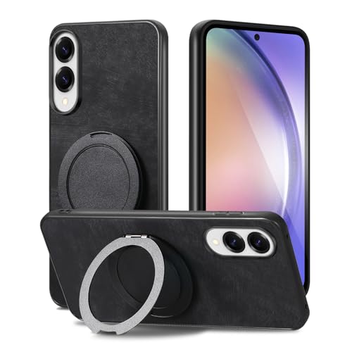BAFUGU Hülle mit Ständer für Samsung Galaxy S25 Edge, Lederhülle kompatibel mit MagSafe 360 Drehbarer Ringständer Militärische Klasse Stoßfeste Handyhülle für Samsung S25 Edge Case -Schwarz BAFUGU Hülle mit Ständer für Samsung Galaxy S25 Edge, Lederhülle kompatibel mit MagSafe 360 Drehbarer Ringständer Militärische Klasse Stoßfeste Handyhülle für Samsung S25 Edge Case -Schwarz von BAFUGU