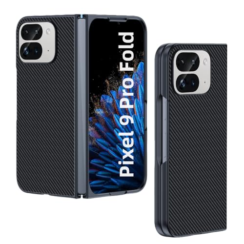 BAFUGU Schutzhülle für Google Pixel 9 Pro Fold Hülle,Staubdicht und Anti-Fingerprint Stoßfest rutschfest PC Kohlefaser-Muster Kratzfest schlanke Passform Schutzhülle für Google Pixel Fold 2-Schwarz BAFUGU Schutzhülle für Google Pixel 9 Pro Fold Hülle,Staubdicht und Anti-Fingerprint Stoßfest rutschfest PC Kohlefaser-Muster Kratzfest schlanke Passform Schutzhülle für Google Pixel Fold 2-Schwarz von BAFUGU