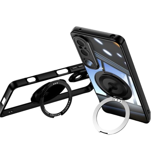 BAFUGU für Sony Xperia 1 VI hülle mit magnetischem, 360° drehbarem unsichtbarem Ringständer, kompatibel mit MagSafe, militärischer Fallschutz, Gehäuse für Sony Xperia 1 VI-schwarz BAFUGU für Sony Xperia 1 VI hülle mit magnetischem, 360° drehbarem unsichtbarem Ringständer, kompatibel mit MagSafe, militärischer Fallschutz, Gehäuse für Sony Xperia 1 VI-schwarz von BAFUGU