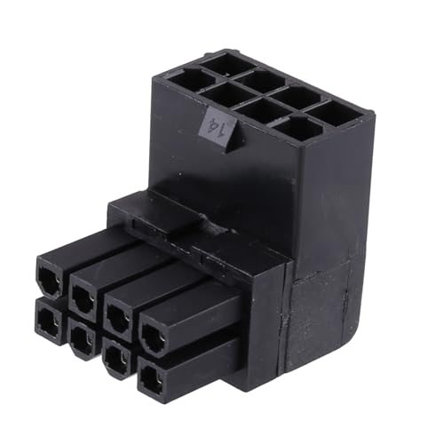 BAHJKASD 90 Grad abgewinkelter 8-poliger Netzadapter, Mainboard-CPU-Stromanschluss für Desktops, Computer, Mainboard, CPU-Netzteil, verdickter Folienadapter von BAHJKASD