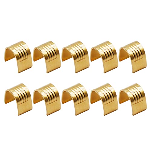 BAHJKASD 10 Teile/Paket Zahnriemen Kupfer Schnallen 6mm Breite Gürtel Feste Terminals Für Ender3 Serie Ender5 CR10 3D Drucker von BAHJKASD