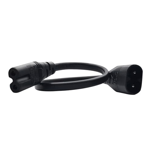 BAHJKASD 30 cm IEC 2-poliger C7-Stecker Auf C8-Buchse Abbildung 8 Netzteilkabel Verlängerungskabel Für Schreibtischlampen Lautsprecher Drucker von BAHJKASD