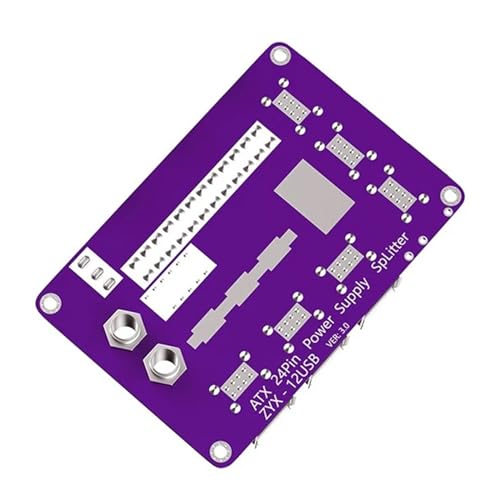 BAHJKASD Flexibler USB-Hub mit 12 Anschlüssen, 24-poligem Netzteil, Break-Out-Board, erweitern Sie das Gerät und genießen Sie schnelles Aufladen von Computer- und Bürozubehör von BAHJKASD