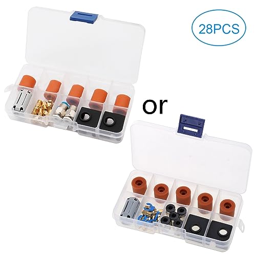 BAHJKASD Heizbett Nivelliersäulenhalterungen Aus Silikon Und Mk8-Extruderdüse 0 4-mm Druckkopf Und MK7/MK8/MK9-Heizblock Für 3 von BAHJKASD
