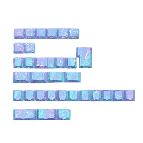 BAHJKASD Seitendruckschlüsselkaps 136Keys Seitengravierte Hintergrundbeleuchtung Schlüsselkap Ergonomisch Für Mechanische Tastaturen von BAHJKASD