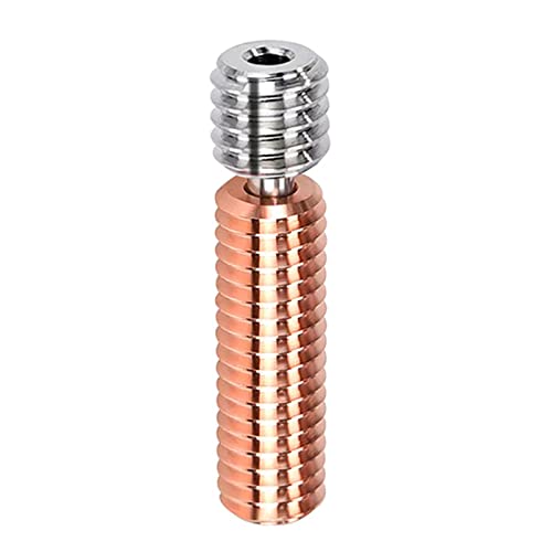 Bi-Metall Heatbreak 3D Priner Hotend Heizblock Bimetall Heat Break für 1,75 Filament M6 x 26 mm Gewinde Ganzmetall Upgraded Bi-Metall Heatbreak von BAHJKASD