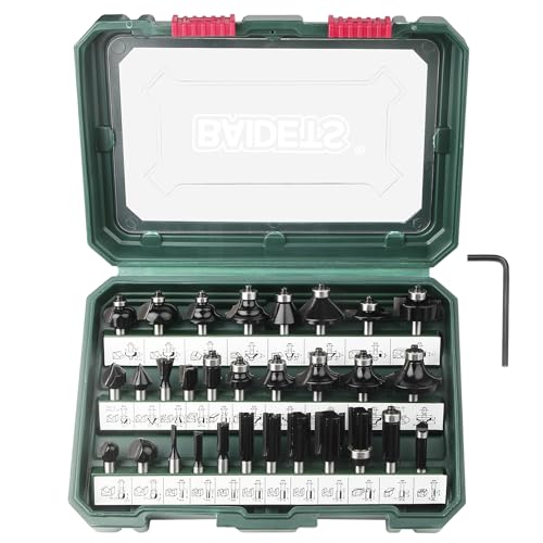 BAIDETS Pro 30tlg. Fräser Set für Holz - Hartmetall Fräsersatz, Zubehör Oberfräsen mit 8mm Schaft. BAIDETS Pro 30tlg. Fräser Set für Holz - Hartmetall Fräsersatz, Zubehör Oberfräsen mit 8mm Schaft. von BAIDETS