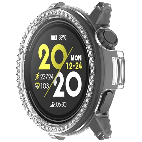 BAIDIYU Hülle Kompatibel mit COROS PACE 2,Harter PC + Mit Diamant, Sturzsicher, Kratzfest, Smartwatch Schutzhülle Kompatibel mit COROS PACE 2.(Transparent) von BAIDIYU