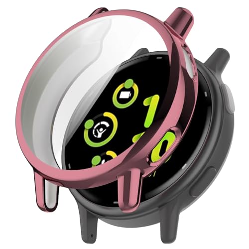 BAIDIYU Hülle Kompatibel mit Garmin Forerunner 570 42mm, Schlankes und Weiches TPU, Sturzsicher, Kratzfest, Smartwatch Schutzhülle Kompatibel mit Garmin Forerunner 570 42mm.(Pink Galvanisieren) von BAIDIYU