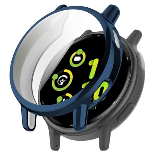 BAIDIYU Hülle Kompatibel mit Garmin Forerunner 570 47mm, Schlankes und Weiches TPU, Sturzsicher, Kratzfest, Smartwatch Schutzhülle Kompatibel mit Garmin Forerunner 570 47mm.(Galvanisiertes Blau) von BAIDIYU