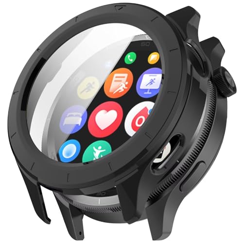 BAIDIYU Hülle Kompatibel mit Garmin Forerunner 970, PC + Gehärteter Film, Anti-Fall, Anti-Kratzer, Smartwatch Schutzhülle Kompatibel mitr Garmin Forerunner 970.(Schwarz) von BAIDIYU