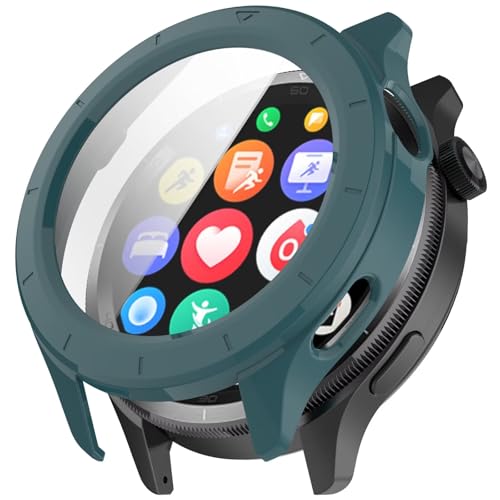 BAIDIYU Hülle Kompatibel mit Garmin Forerunner 970, PC + Gehärteter Film, Anti-Fall, Anti-Kratzer, Smartwatch Schutzhülle Kompatibel mitr Garmin Forerunner 970.(Tannennadel Grün) von BAIDIYU