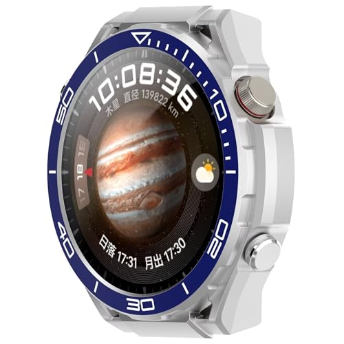 BAIDIYU Hülle Kompatibel mit Huawei Watch 4,Harter PC, Ultradünn, Sturzsicher, Kratzfest, Smartwatch Schutzhülle Kompatibel mit Huawei Watch 4.(Über den Ozean) von BAIDIYU