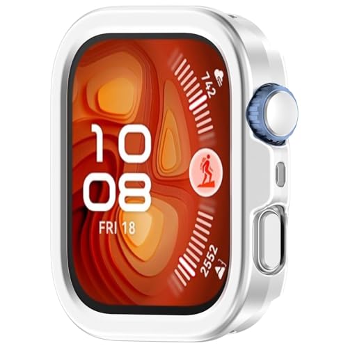 BAIDIYU Hülle Kompatibel mit Huawei Watch Fit 4 Pro,Harter PC, Ultradünn, Sturzsicher, Kratzfest, Smartwatch Schutzhülle Kompatibel mit Huawei Watch Fit 4 Pro.(Silber) von BAIDIYU