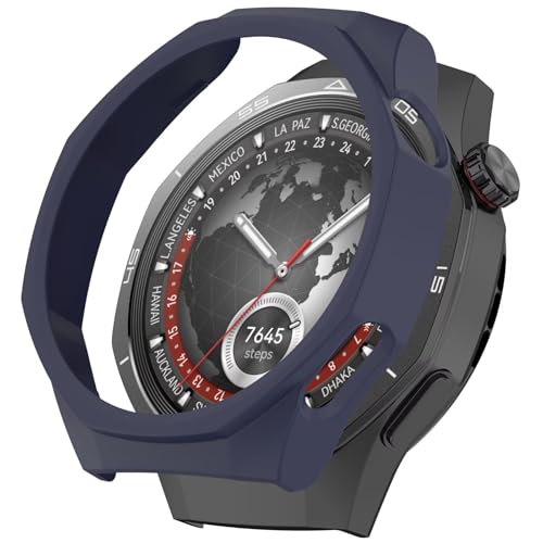 BAIDIYU Hülle Kompatibel mit Huawei Watch GT 5 Pro 46mm,Harter PC, Ultradünn, Sturzsicher, Kratzfest, Smartwatch Schutzhülle Kompatibel mit Huawei Watch GT 5 Pro 46mm.(Mitternachtsblau) von BAIDIYU