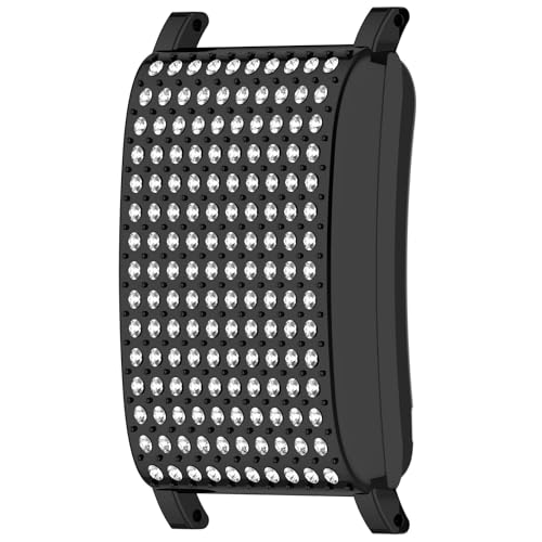 BAIDIYU Hülle Kompatibel mit Whoop 4.0,Harter PC + Mit Diamant, Sturzsicher, Kratzfest, Smartwatch Schutzhülle Kompatibel mit Whoop 4.0.(Galvanisiertes Schwarz) von BAIDIYU