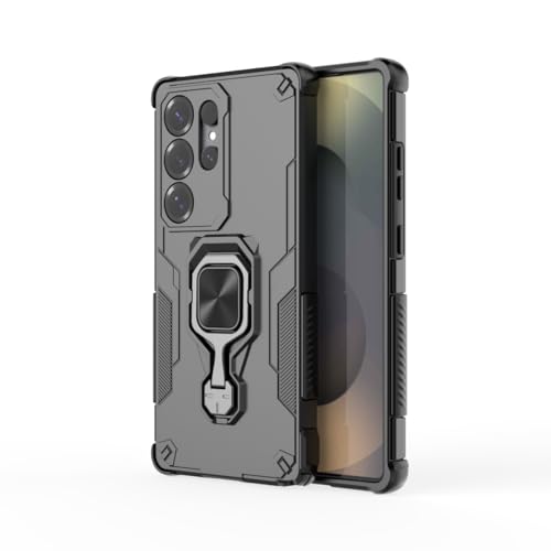 BAIDIYU Hülle Kompatibel mit iPhone 16E, Stoßdämpfung, Halterung, Fallfestigkeit, TPU + PC-Doppelschichtdesign.（Schwarz） von BAIDIYU