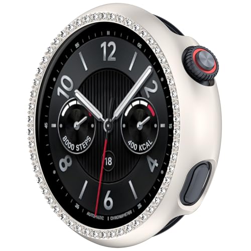 BAIDIYU Hülle Kompatibel mit vivo Watch 5,Harter PC + Mit Diamant, Sturzsicher, Kratzfest, Smartwatch Schutzhülle Kompatibel mit vivo Watch 5.(Mattiertes Sternenlicht) von BAIDIYU
