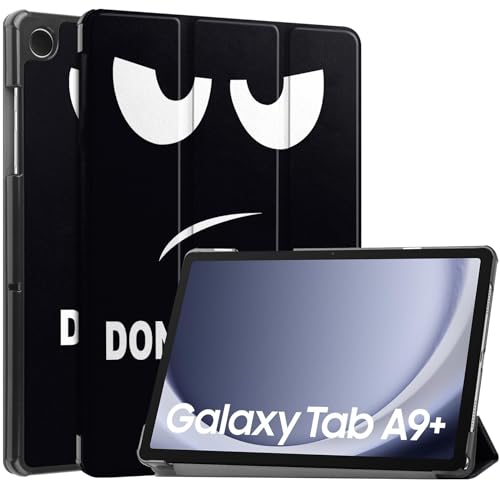 BAIDIYU Hülle für Samsung Galaxy Tab A9 Plus, Ultraleichte Schutzhülle mit Standfuß und automatischer Sleep/Wake-Funktion, Hülle für Samsung Galaxy Tab A9 Plus Tablet.(Große Augen) von BAIDIYU