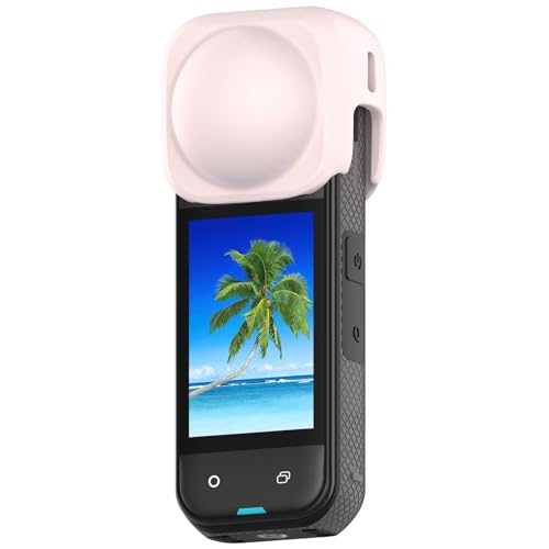 BAIDIYU Objektivschutzhülle Kompatibel mit Insta360 X4/X5, rutschfest, Stoßfest, Langlebig, Kratzfest, Schale für Kompatibel mit Insta360 X4/X5.(Hellrosa) von BAIDIYU