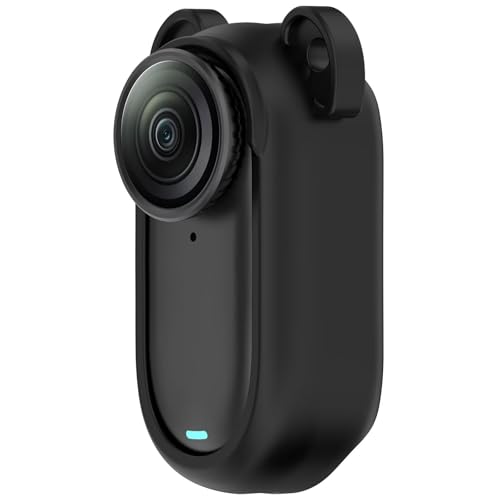 BAIDIYU Silikon-Schutzhülle Kompatibel mit Insta360 GO 3S, rutschfest, Stoßfest, Langlebig, Kratzfest, Schale für Kompatibel mit Insta360 GO 3S.(Schwarz) von BAIDIYU