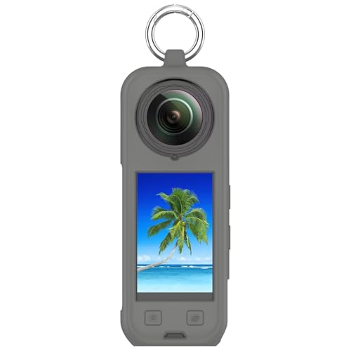 BAIDIYU Silikon-Schutzhülle Kompatibel mit Insta360 X5, rutschfest, Stoßfest, Langlebig, Kratzfest, Schale für Kompatibel mit Insta360 X5.(Dunkelgrau) von BAIDIYU