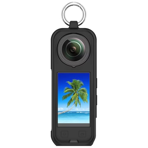 BAIDIYU Silikon-Schutzhülle Kompatibel mit Insta360 X5, rutschfest, Stoßfest, Langlebig, Kratzfest, Schale für Kompatibel mit Insta360 X5.(Schwarz) von BAIDIYU