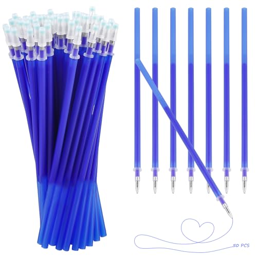 50 Stück Radierbarer Ersatzminen, Spitze 0.7mm, Friction Stifte Ersatzminen, Einfach zu Radieren Nachfüllminen mit Radierbarer Tinte, Studenten Geschenk, Schul Bürobedarf (Blau) 50 Stück Radierbarer Ersatzminen, Spitze 0.7mm, Friction Stifte Ersatzminen, Einfach zu Radieren Nachfüllminen mit Radierbarer Tinte, Studenten Geschenk, Schul Bürobedarf (Blau) von BAIFULAI
