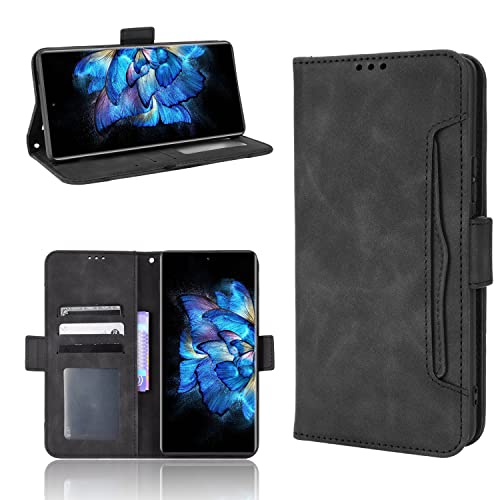 BAILI Lederhülle für Nokia G11 Plus Hülle, Flip Case Schutzhülle Handy mit Kartenfach Stand, Tasche Cover Etui Handyhülle für Nokia G11 Plus, Schwarz von BAILI